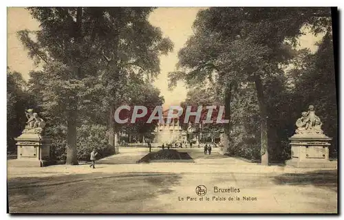 Cartes postales Bruxelles Le Parc et les Palais de la Nation