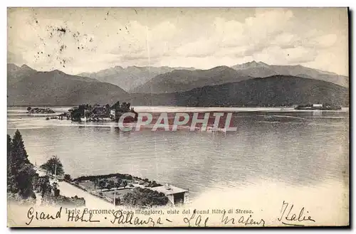 Cartes postales Isole Borromeeviste dal brand Hotel di Streso Lago Maggiore