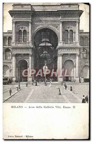 Cartes postales Milano Arco della Galleria Vitt Eman II