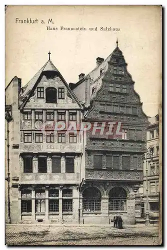 Ansichtskarte AK Frankfurt a M Haus Frauenstein und Salzhaus