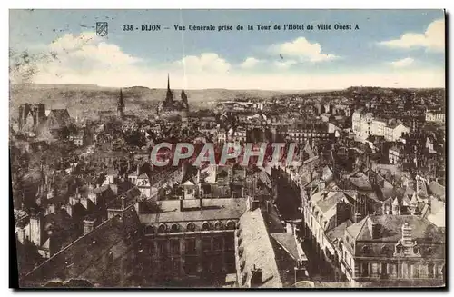 Ansichtskarte AK Dijon Vue Generale prise de la Tour del&#39Hotel de Ville Ouest