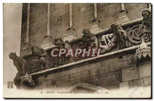 Cartes postales Dijon Gargouilles de l&#39Eglise Notre Dame