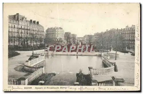 Ansichtskarte AK Dijon Square et Promenade Darcy