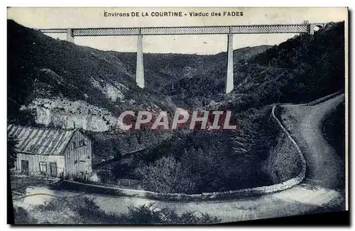 Ansichtskarte AK Environs De La Courtine Viaduc des Fades