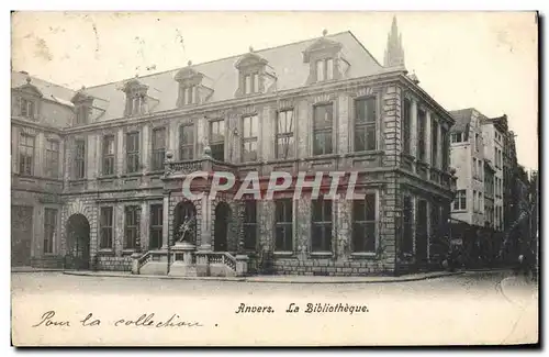 Cartes postales Anvers La Bibliotheque