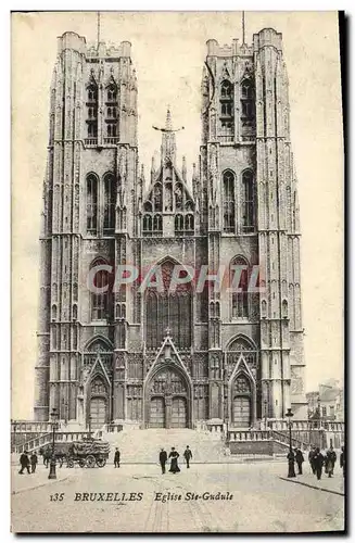 Cartes postales Bruxelles Eglise Ste Gudule
