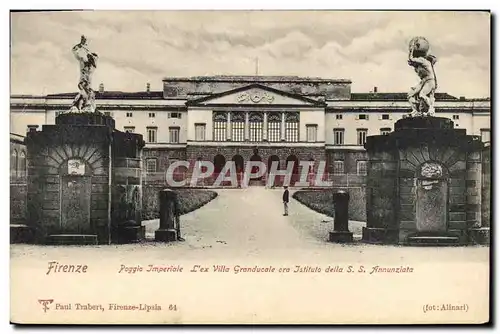 Cartes postales Firenze Poggia lmperiale L&#39ex villa Granducale ora istituto della SS Annunziata