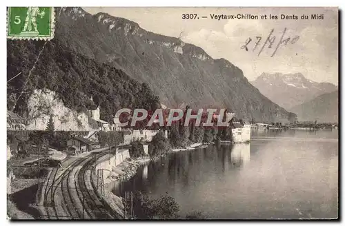 Ansichtskarte AK Veytaux Chillon et les Dents du Midi