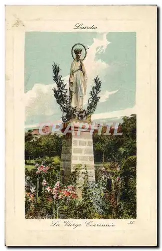 Cartes postales Lourdes La vierge couronnee