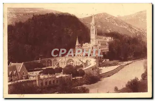 Cartes postales Lourdes La basilique