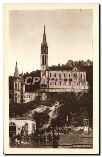 Cartes postales Lourdes La Grotte et la Basilique