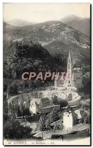 Cartes postales Lourdes La Basilique