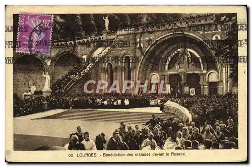 Cartes postales Lourdes Benediction des malades devant le Rosaire