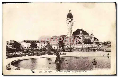 Ansichtskarte AK Limoges La nouvelle gare Limoges Benedictins