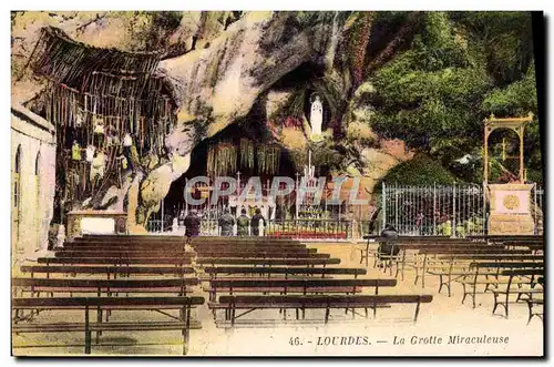 Cartes postales Lourdes La Grotte Miraculeuse