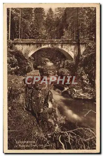 Ansichtskarte AK Gerardmer Le Pont du Saut des Cuves