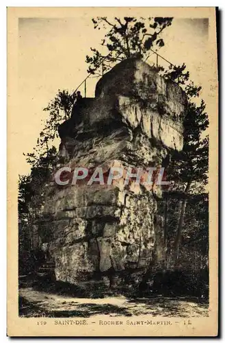Cartes postales Saint Die Rocher Saint Martin