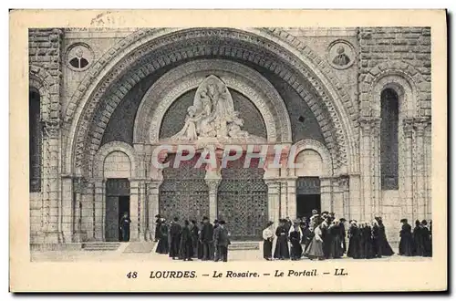 Cartes postales Lourdes Le Rosaire Le Portail