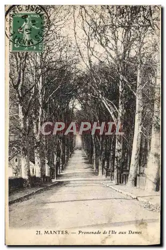 Cartes postales Mantes Promenade de l&#39lle aux Dames