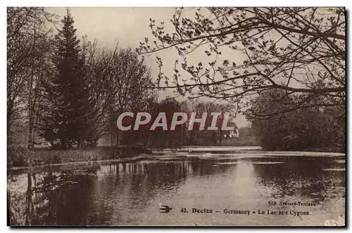 Ansichtskarte AK Decize Germancy Le Lac aux Cygnes