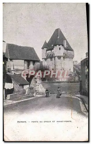 Ansichtskarte AK Nevers Porte du Croux et Avant Porte