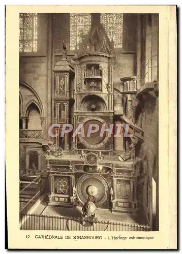 Cartes postales Cathedrale de Strasbourg L&#39Horloge astronomique