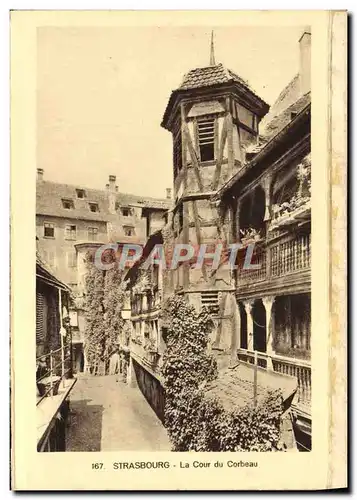 Ansichtskarte AK Strasbourg La Cour du Corbeau