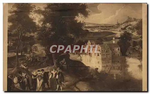 Cartes postales Abel ou Jaco Grimmer XVl s Paysage avec chateau Musee de Bruxelles