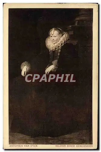 Cartes postales Antonius Van Dyck Bildnis Einer Genueserin