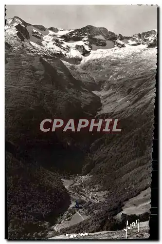 Cartes postales moderne Environs de Luchon Vue prise de Superbagneres sur la vallee du Lys et le Massif des Crabioules