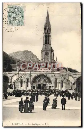 Cartes postales Lourdes La Basilique