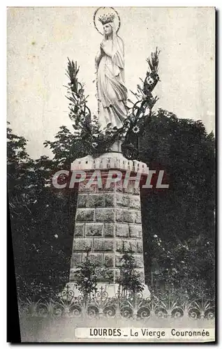 Cartes postales Lourdes La Vierge Couronnee