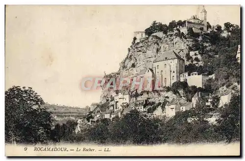 Cartes postales Rocamadour Le Rocher