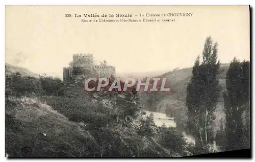 Ansichtskarte AK La Vallee de la Sioule Le Chateau de Chouvigny Route de Chateauneuf les Bains a Ebreuil et Ganna