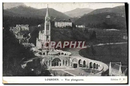 Cartes postales Lourdes Vue Plongeante