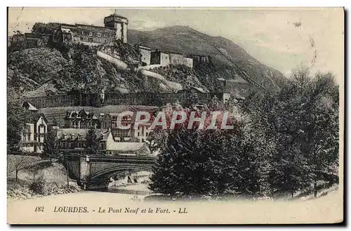 Cartes postales Lourdes Le Pont Neuf et le Fort