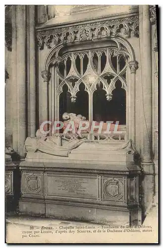 Ansichtskarte AK Dreux Chapelle Saint Louis Tombeaux du duc d&#39Orleans