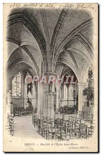 Cartes postales Dreux Bas cote de l&#39eglise Saint Pierre