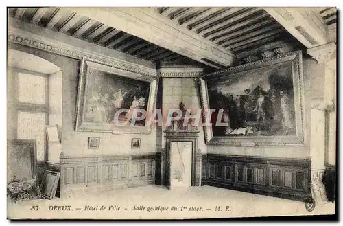 Cartes postales Dreux Hotel de Ville Salle Gothique du 1er etage