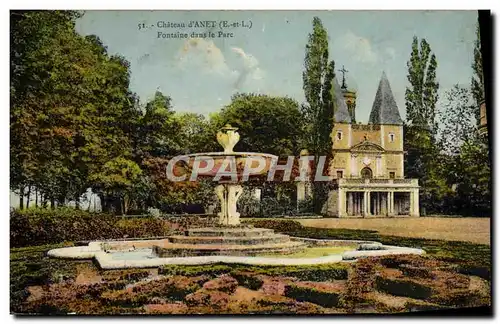 Ansichtskarte AK Chateau d&#39Anet Fontaine dans le Parc