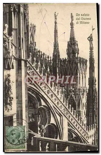 Cartes postales Milano Un Saluto dal Duomo di Milano