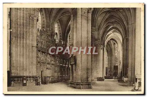 Cartes postales Chartres Interieur de la Cathedrale Le deambulatoire