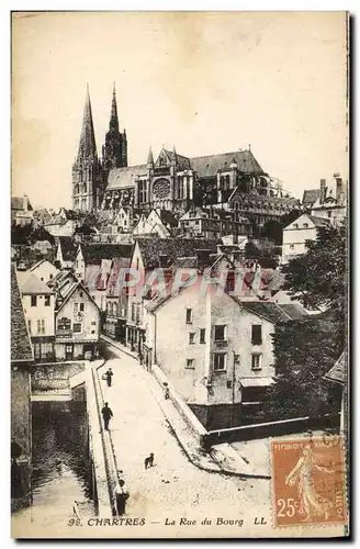 Cartes postales Chartres La Rue de Bourg