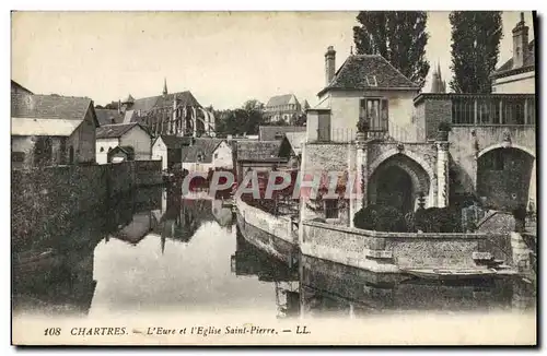 Cartes postales Chartres L&#39Eure et L&#39Eglise Saint Pierre