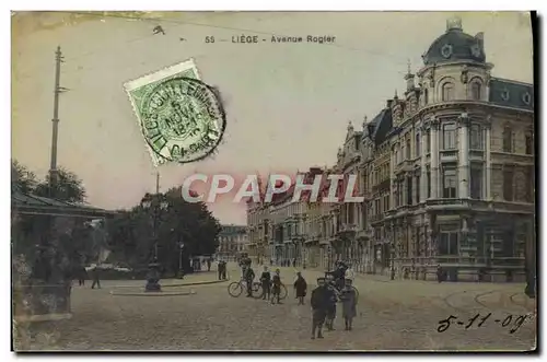 Cartes postales Liege Avenue Rogier