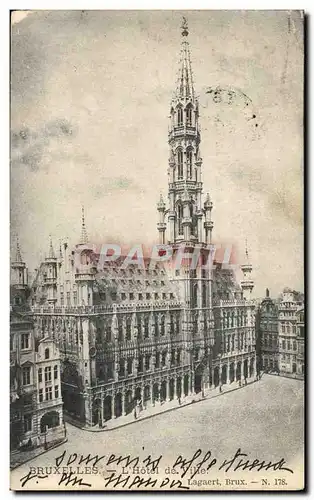 Cartes postales Bruxelles L'Hotel de Ville