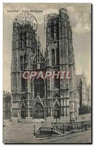 Cartes postales Bruxelles Eglise Ste Gudule