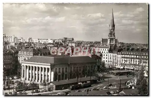 Cartes postales moderne Nantes La Bourse la Place du Commerce et l'eglise Saint Nicolas