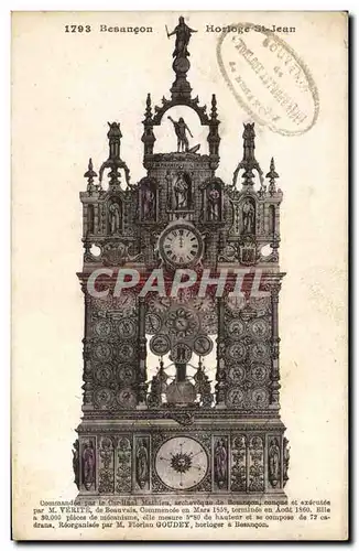 Cartes postales Besancon Horloge St Jean