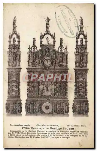 Cartes postales Besancon Horloge St Jean